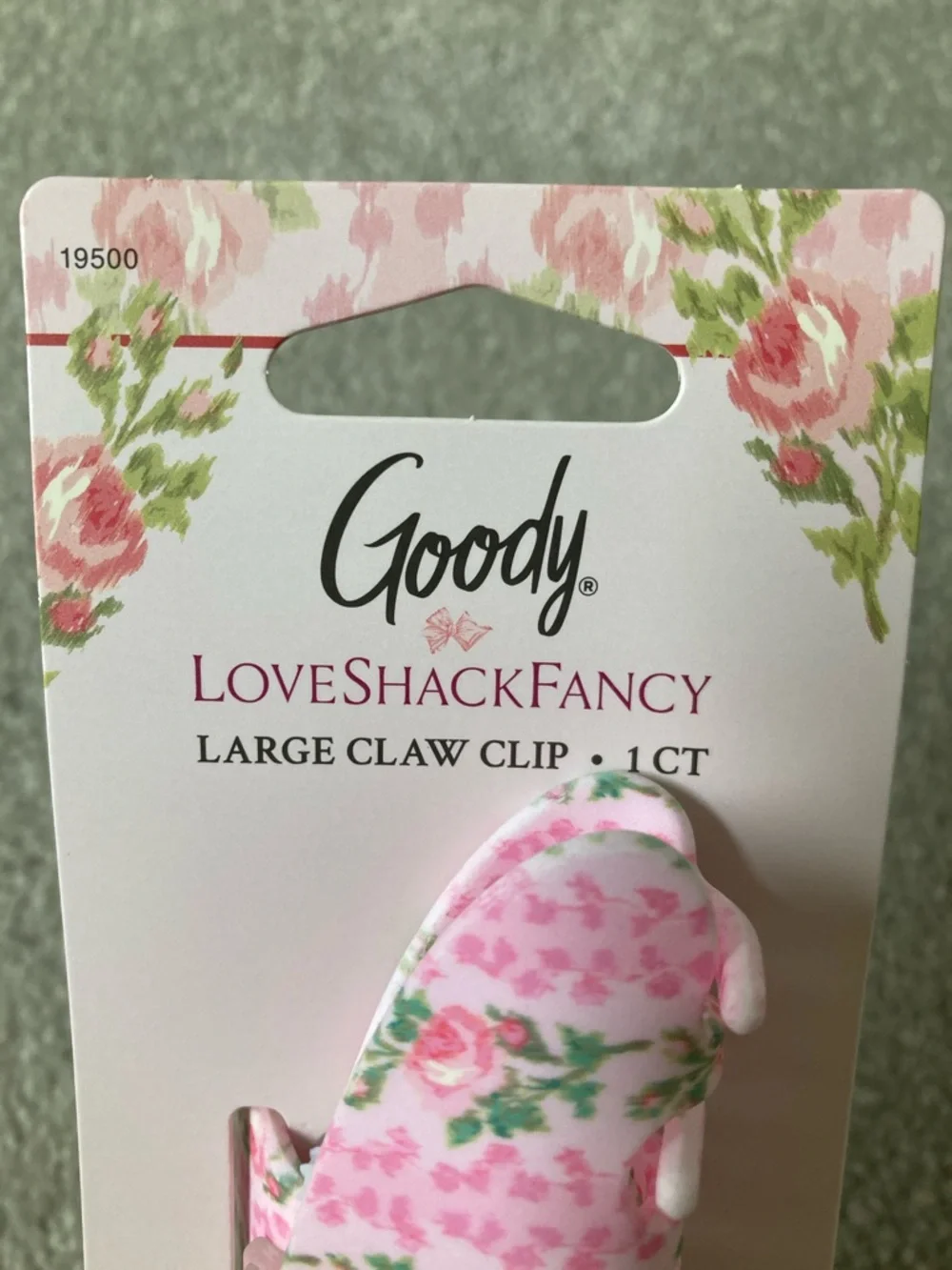 IN-HAND | LoveShackFancy x Target Goody Large Claw Clip Strawberry Macaroon